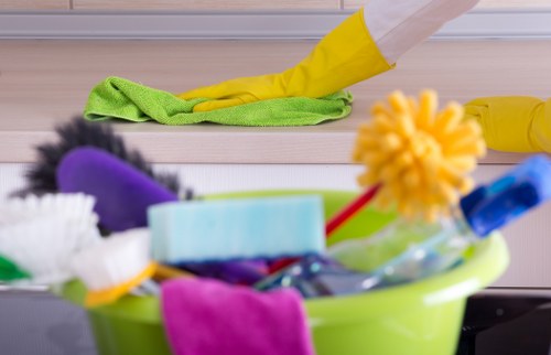 Technician performing mattress cleaning and deodorising in West Heath